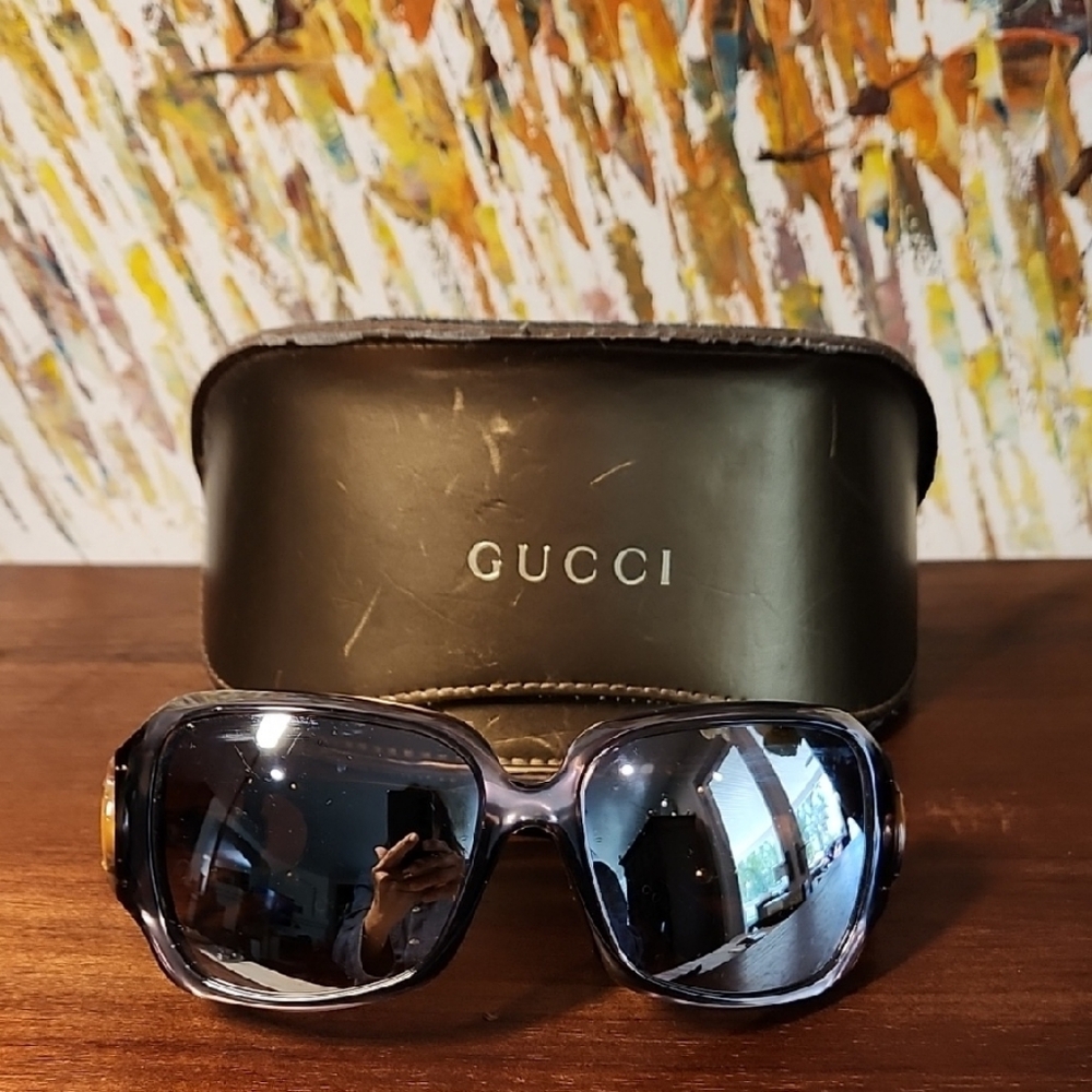 Gucci Black Sunglasses with Case
